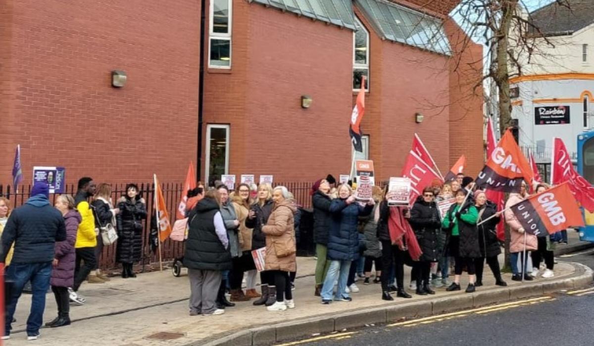 Derry nonteaching staff go on strike Derry Now