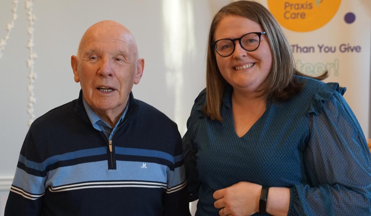 Magherafelt volunteer honoured for decades of service with Praxis Care 