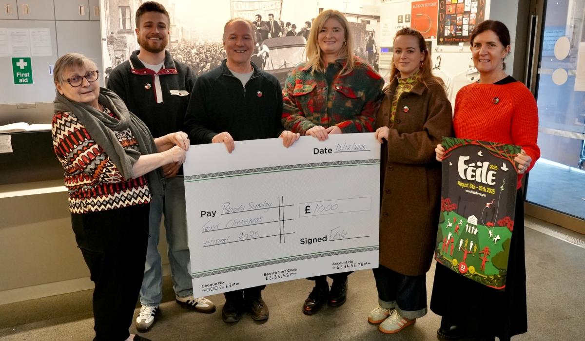 Derry Féile donates £1,000 to Gaza health appeal
