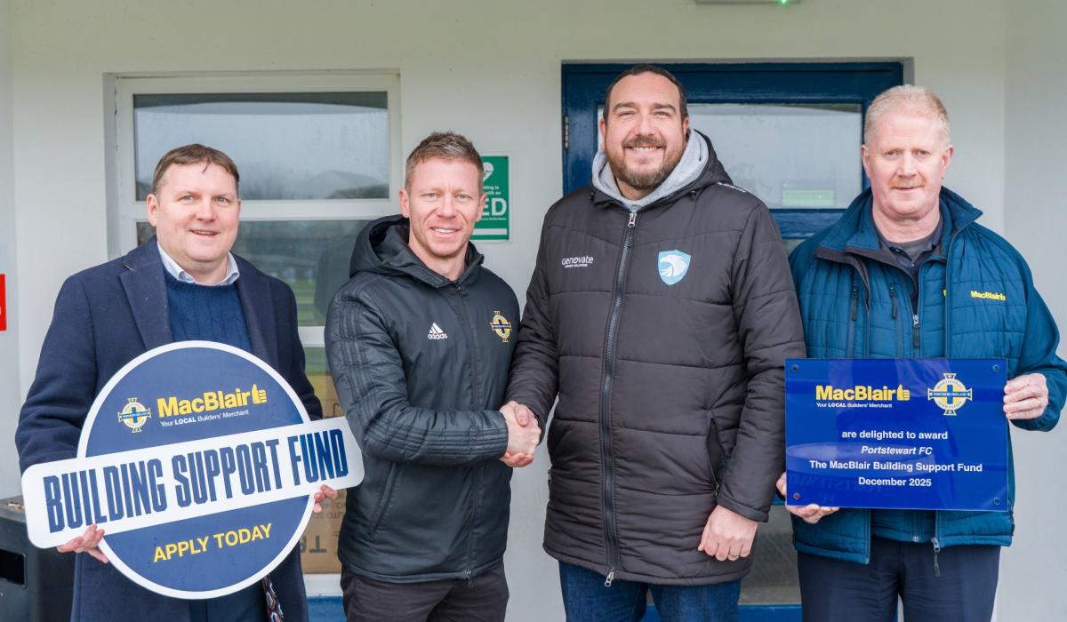 County Derry club kicks off vital refurbishment with MacBlair support