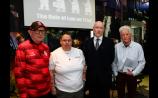 Micky English (Gary English's father), Jackie Brown (Jim Brown's sister), Dr Brian Dooley (Human Rights First) & Paul O'Connor (Pat Finucane Centre).