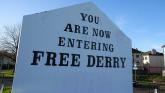 Emergency hunger striking prisoners rally organised by Derry Palestine Solidarity Campaign 