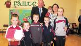 Throwback Tuesday: Uachtarán Cumann Luthchleas Gael Liam O'Neill visits St. Brigid's Tirkane/Bunscoil Naomh Bríd  (2015)