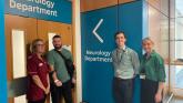 Jacquie McKee; Neurology Nurse, Mr Conaire Quinn; MND Patient, Dr Gavin McCluskey; Trust Consultant Neurologist and Specialist in MND and Dr Mary McCullagh; Western Trust Speciality Doctor.
