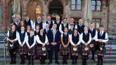 IN PICTURES: Bready Ulster Scots Pipe Band honoured with Mayoral reception