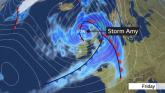 Storm Amy: important advice issued as severe wind and rain to hit on Friday