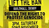 Derry People Before Profit urge support for Day of Action opposing proscription of Palestine Action