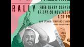 Tommy McKearney, former H Block prisoner and hunger striker main speaker at Five For Palestine event 