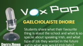 VOX POP: Gaelcholaiste Dhoire pupils on their favourite thing about the school