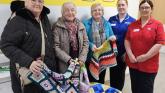 Limavady Library Knit and Knatter Group donate blankets to North West Cancer Centre