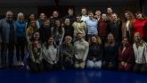 The cast of MTU Cork School of Music's production of 'Come From Away'.