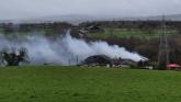 Racecourse Road in Derry closed due to ongoing fire