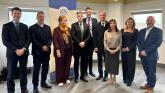 Jonathan Buckley MLA; Steven Lindsay & Mary MacIntyre, MTG; P&aacute;draig Delargy MLA; Phillip Brett MLA;Stephen Kelly, Chair of MTG; Sin&eacute;ad McLaughlin MLA; Linda McGuinness,MTG; and David Honeyford MLA.