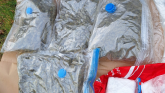 Part of drugs haul seized by PSNI in Derry.