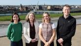 (L-R): Martina Rogers (Northbound Brewery Ltd), Carolyn Boyd (Industry Development Manager, Tourism NI), Jacqueline McCann (Roll Innovation) & Mark Lenny (DeLorean Dreams).
