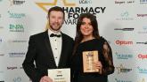 Shania O'Boyle with Stephen Craig from AAH Pharmaceuticals who presented her with her award.