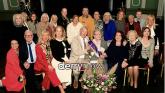Lilian O'Moore celebrating her soon to be 100th Birthday with Irish dancing teachers from Derry and Beyond at Derry Feis in St Columb's Hall.