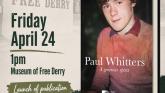 Derry school boy Paul Whitters to be remembered on 45th anniversary 