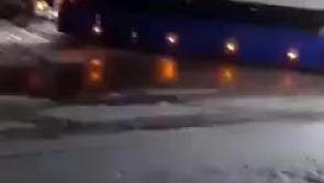 WATCH: Translink bus towed by Jeep on icy County Derry road.