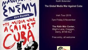 Derry meeting to hear author’s account of the global war against Cuba