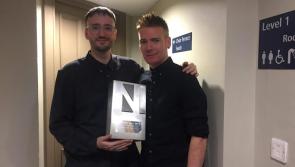 Derry winners Ryan Vail and Elma Orchestra at the Northern Ireland Music Prize event