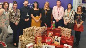 Derry's BT staff undertake huge food drive for Christmas