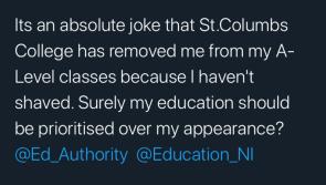 St. Columb's College pupil airs grievances over school's policy on beards