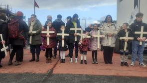 Hundreds of people taking part in the annual march in memory of those who died on Bloody Sunday