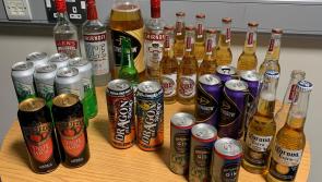 Police seized a quantity of alcohol from 'children' in the Culmore area of Derry last night