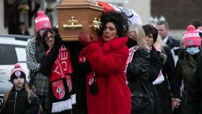 Derry City 'super fan' Hugh Curran laid to rest in his native Creggan