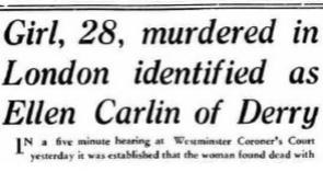 Relatives of murdered woman come forward after appeal in the Derry News