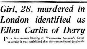 New twist in the tragic story of a Derry woman murdered in London 67 years ago