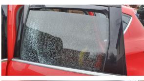 Car with two children on board hit by an object on a busy Derry road this afternoon