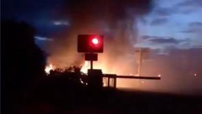 Derry to Belfast railway line reopens after burning car placed across track