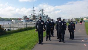 Canadian navy vessels dock in Derry to mark the city's contribution to the Battle of the Atlantic