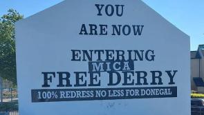 Message of support sent from Derry to the thousands of people affected by the Mica scandal in Donegal