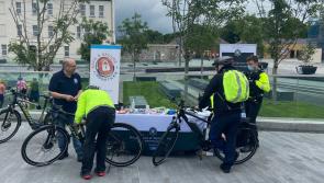 Big turnout at Derry event this morning which aims to thwart bike thieves in the city