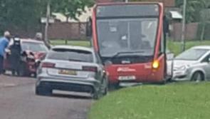 Several taken to hospital following crash involving bus and car in Derry