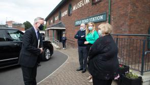 Leading British government member Michael Gove makes a surprise stopover in Derry
