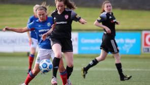 Derry put up a strong display but end up on the losing side against Linfield at the Brandywell