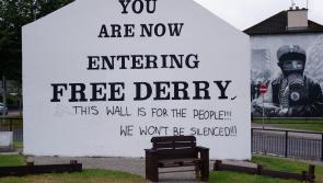 New bench and flower boxes vandalised at Free Derry Corner 