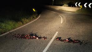 Broken glass placed across County Derry road was ‘extremely dangerous’