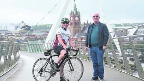Children in Crossfire launch 25th anniversary Sunrise Cycle from Derry