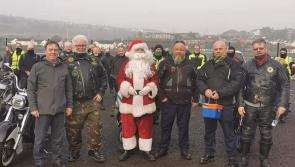 Christmas charity motorbike run raising funds for Foyle foodbank 