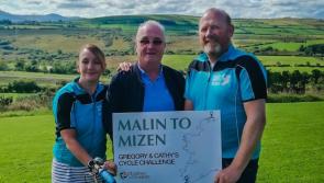 Derry couple to cycle from Malin to Mizen for Children in Crossfire