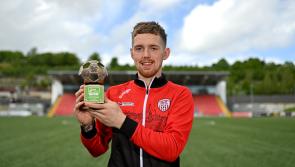 Jamie McGonigle named Soccer Writers' Player of the Month for April!