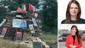 County Derry MLAs hit out as posters placed on bonfires