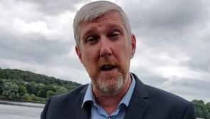 Watch: Infrastructure Minister John O'Dowd in Derry 