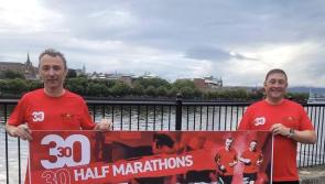Childhood  best friends team up for mammoth 30 half marathons in 30 days