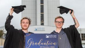 Double graduation celebrations for Derry identical twin brothers at NWRC